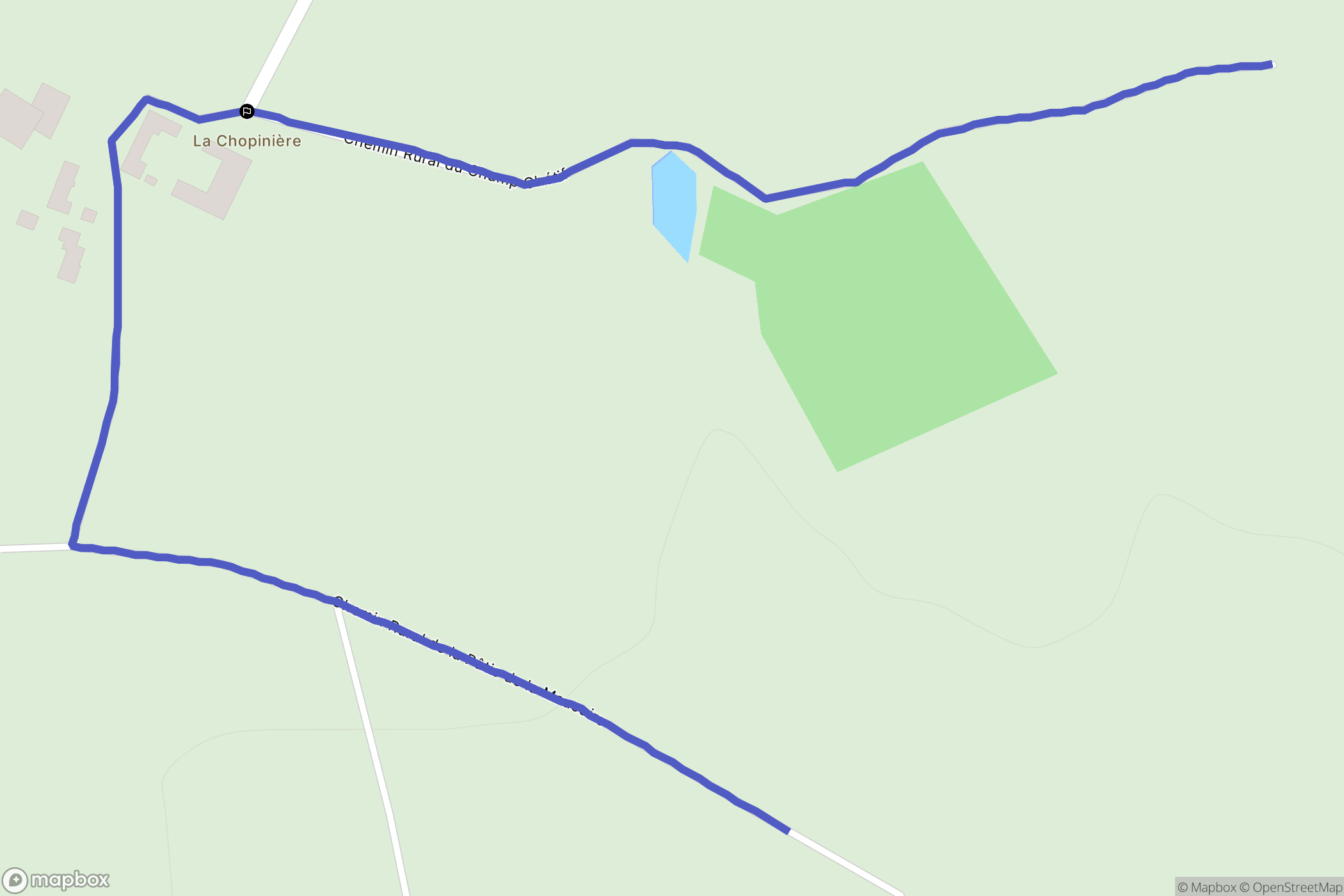 Sainte-Cécile : carte du parcours de randonnée - France