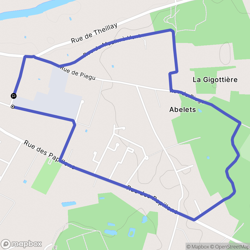 Romorantin-Lanthenay : carte du parcours de randonnée - France