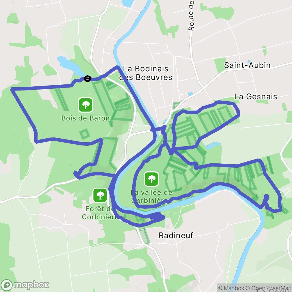 Guipry-Messac : carte du parcours de randonnée - France