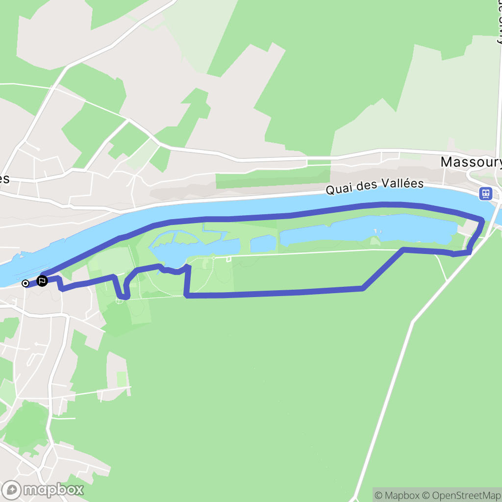 Bois-le-Roi : carte du parcours de randonnée - France