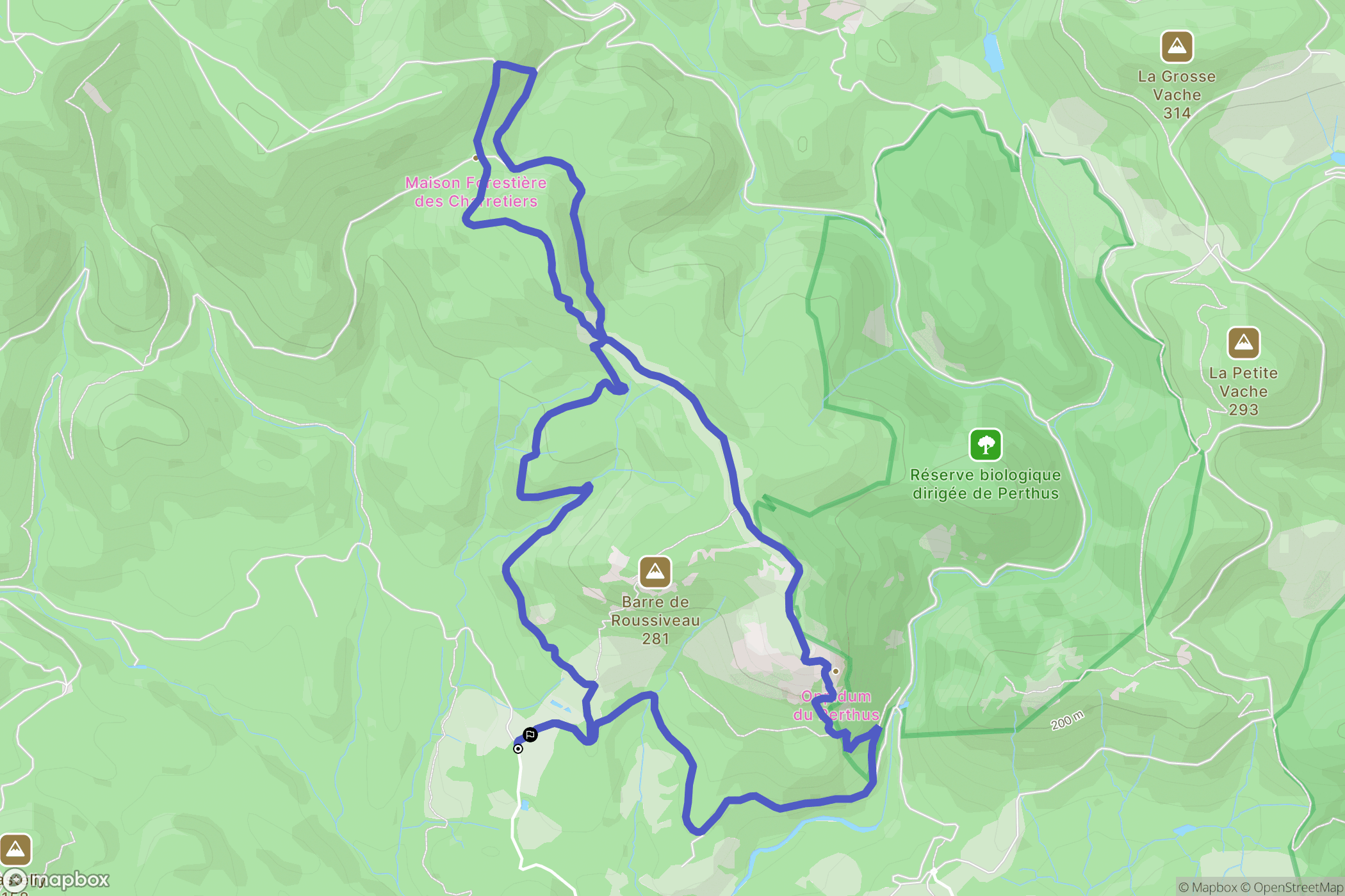 Saint-Raphaël : carte du parcours de randonnée - France