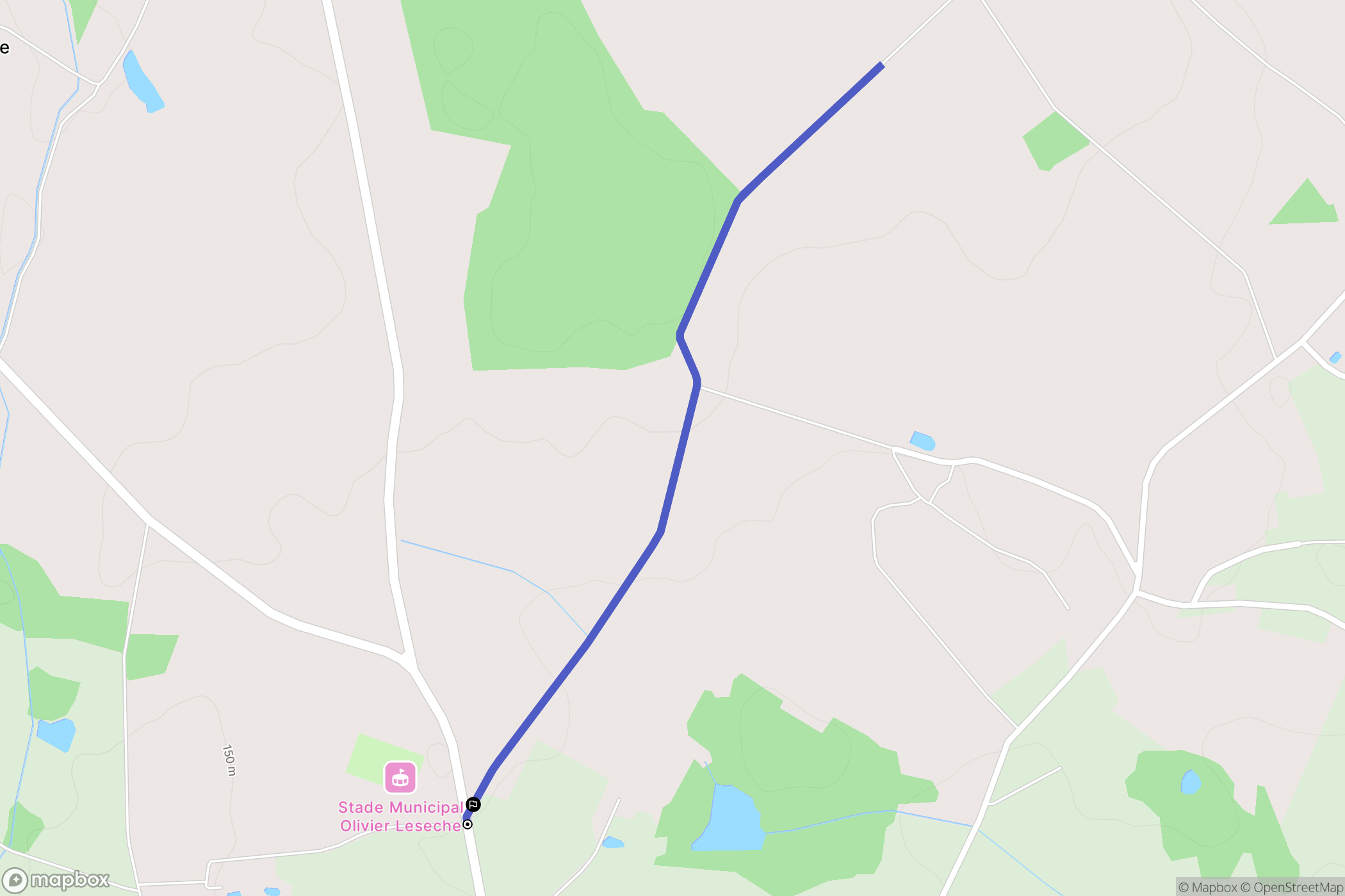 Rouvres-les-Bois : carte du parcours de randonnée - France