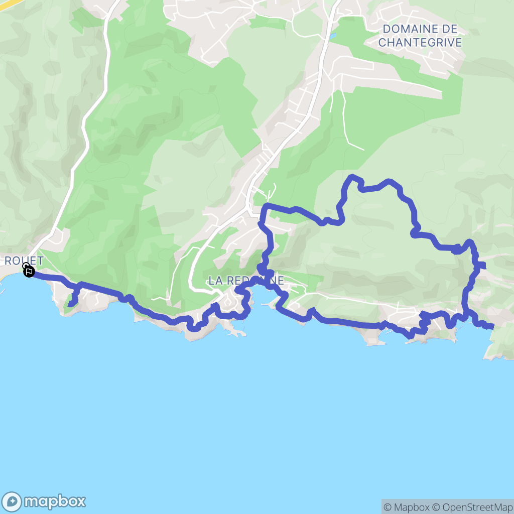 Carry-le-Rouet : carte du parcours de randonnée - France