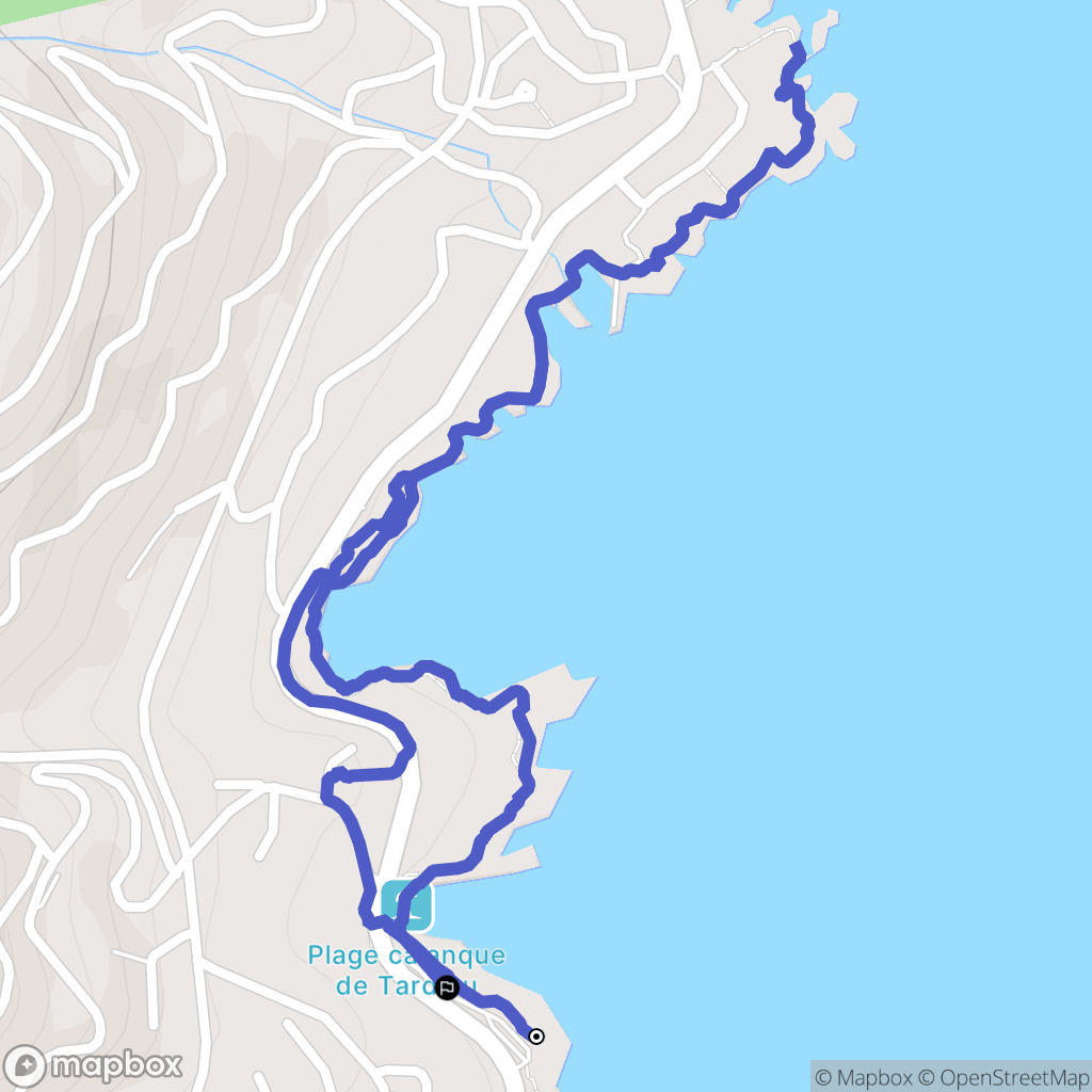Roquebrune-sur-Argens : carte du parcours de randonnée - France