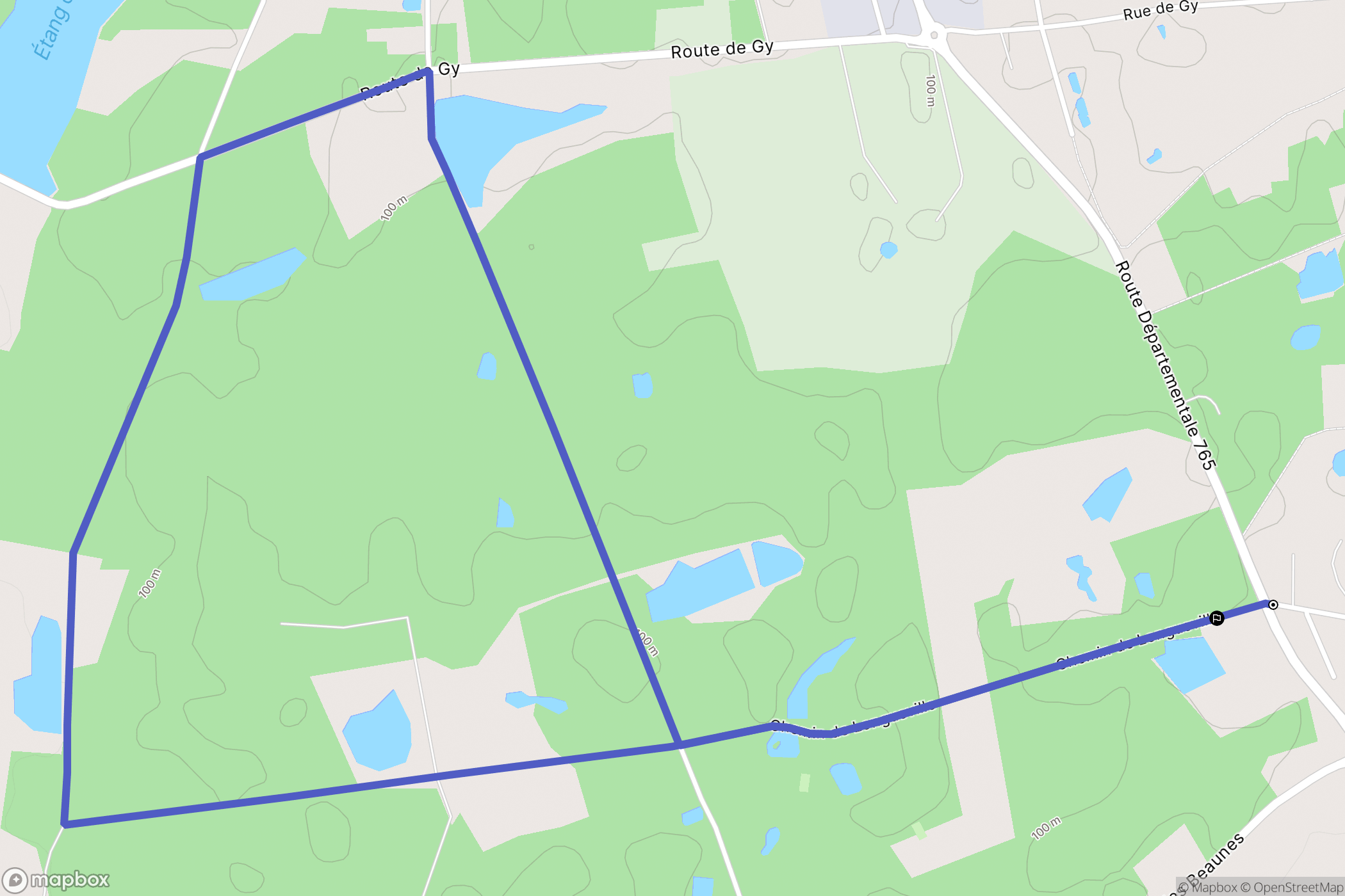 Romorantin-Lanthenay : carte du parcours de randonnée - France