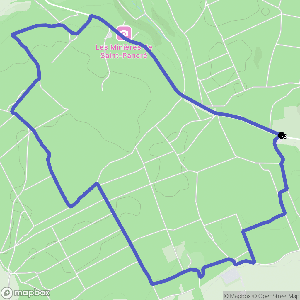 Cosnes-et-Romain : carte du parcours de randonnée - France