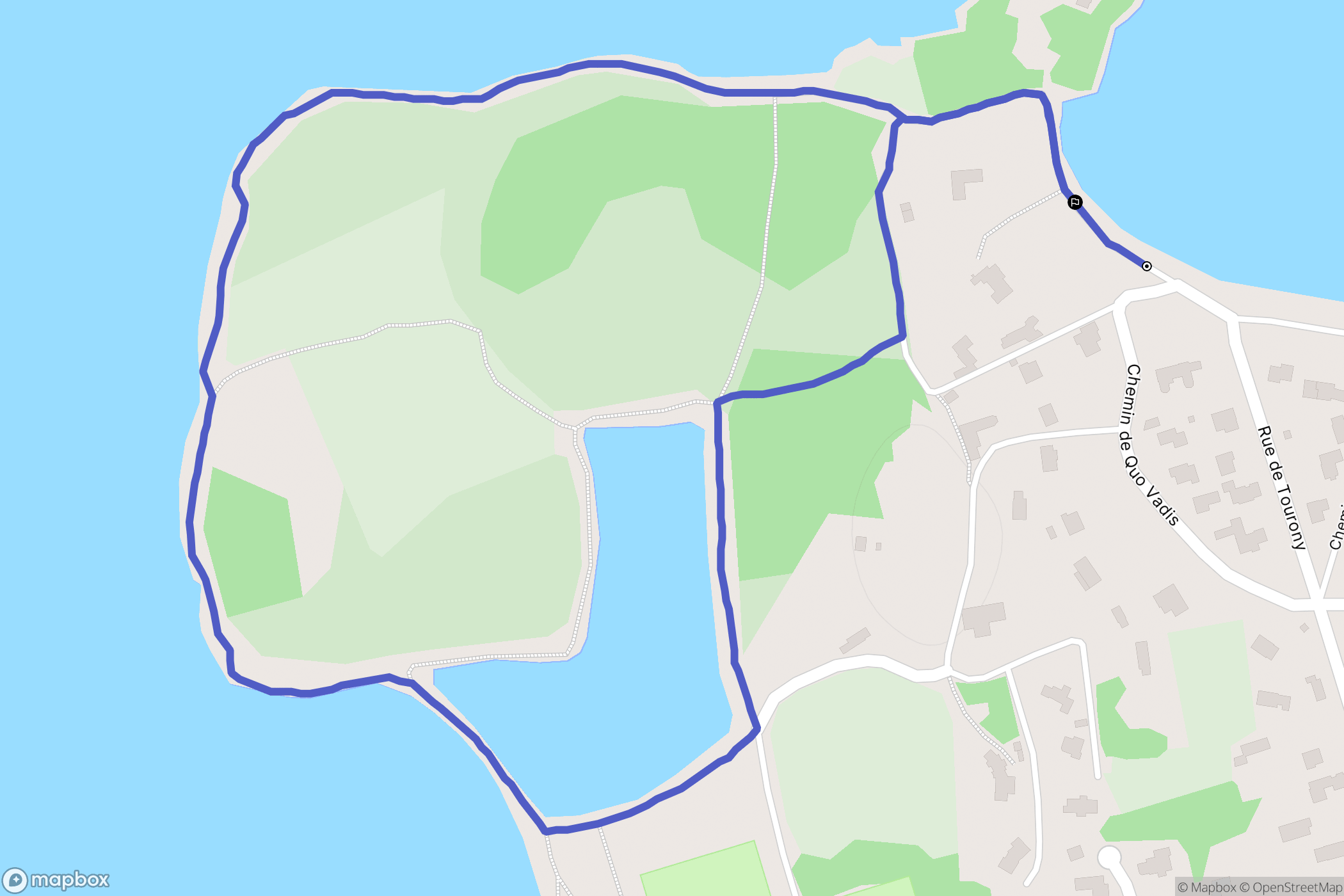 Trégastel : carte du parcours de randonnée - France
