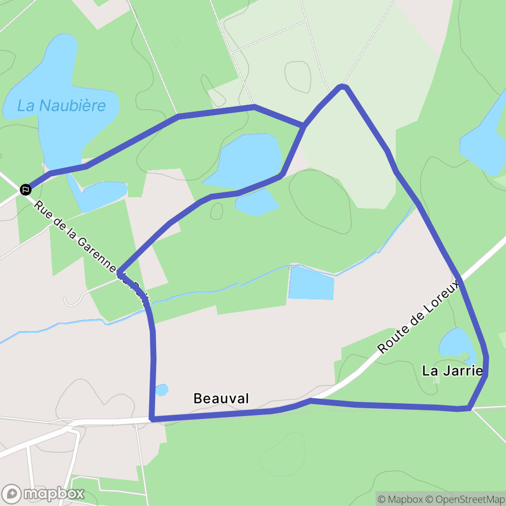 Romorantin-Lanthenay : carte du parcours de randonnée - France