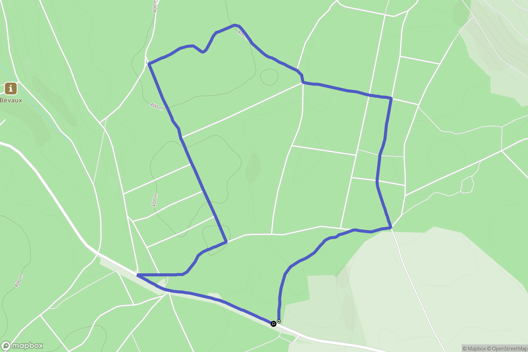 Cosnes-et-Romain : carte du parcours de randonnée - France