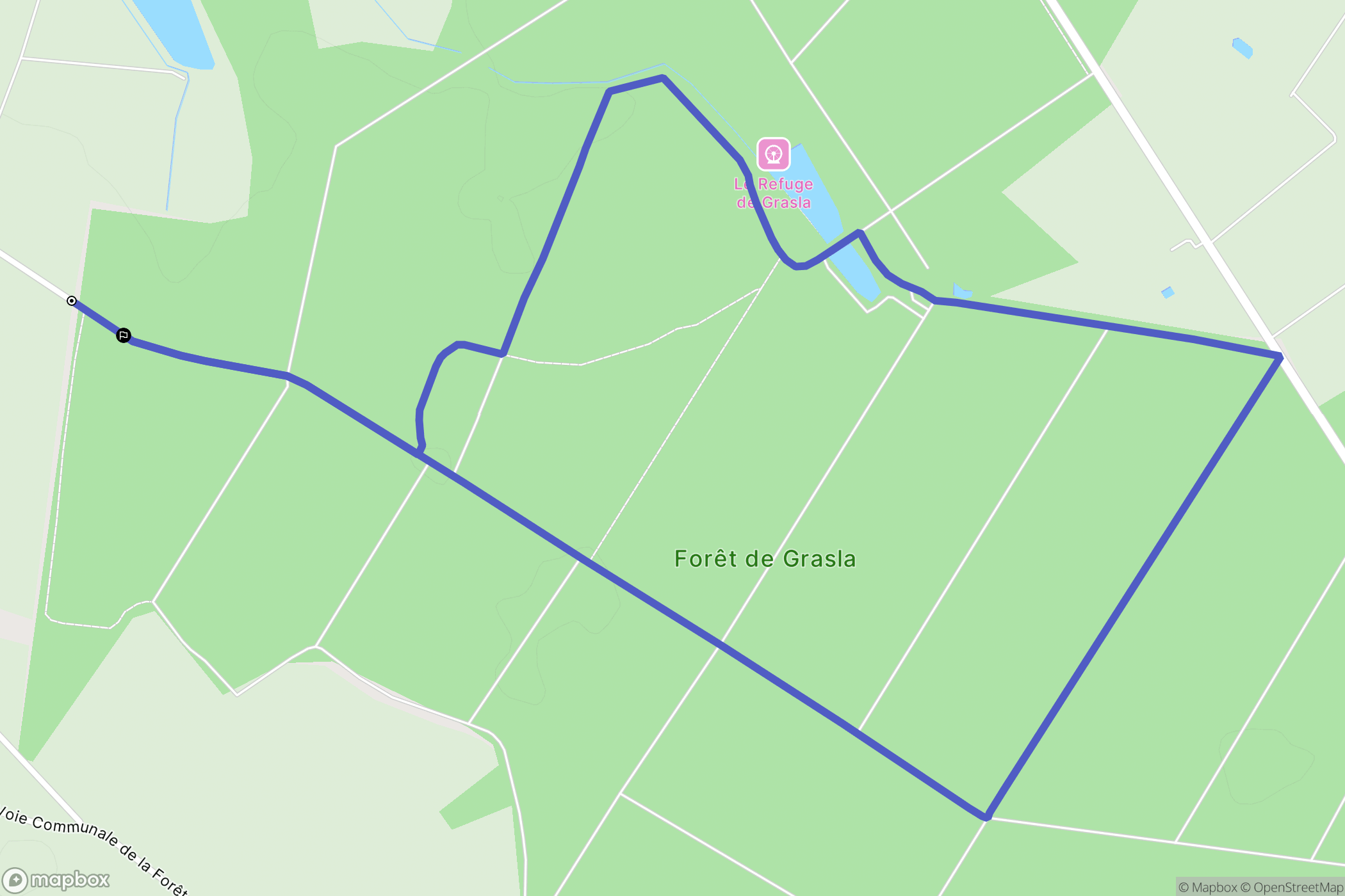 Les Brouzils : carte du parcours de randonnée - France
