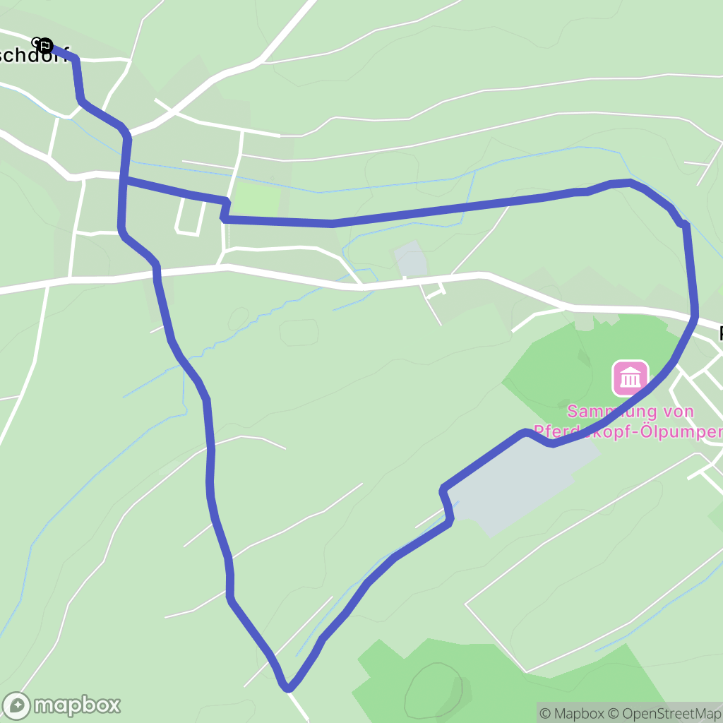 Preuschdorf : carte du parcours de randonnée - France