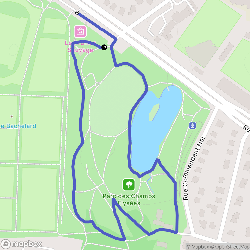 Grenoble : carte du parcours de randonnée - France