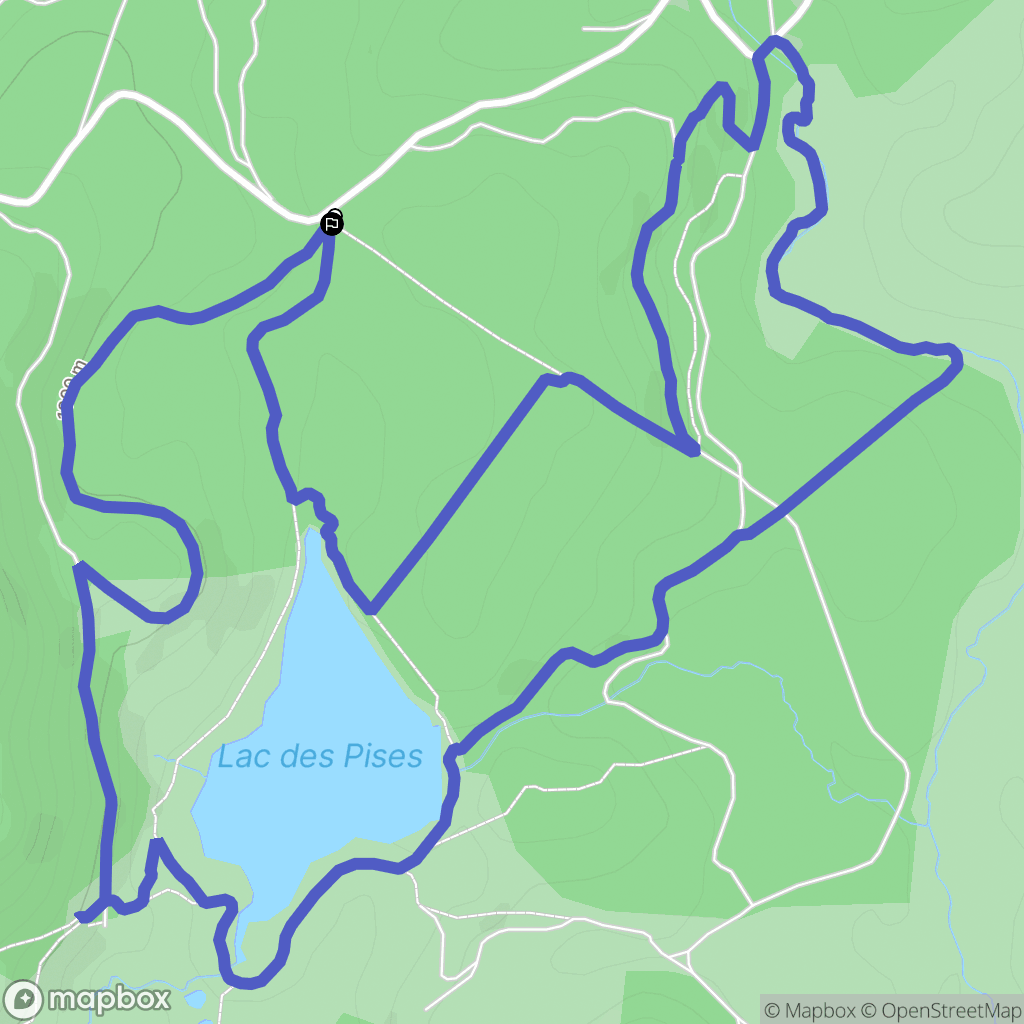 Dourbies : carte du parcours de randonnée - France