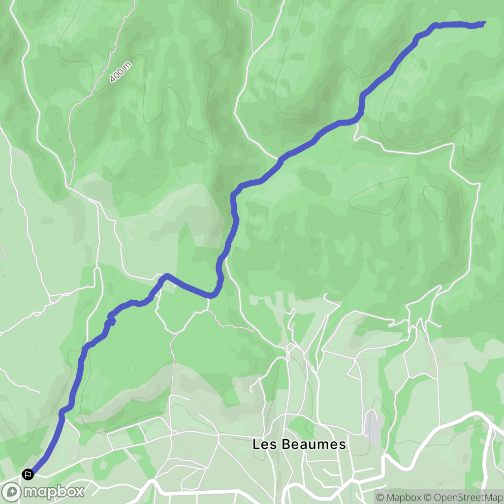 Puget : carte du parcours de randonnée - France