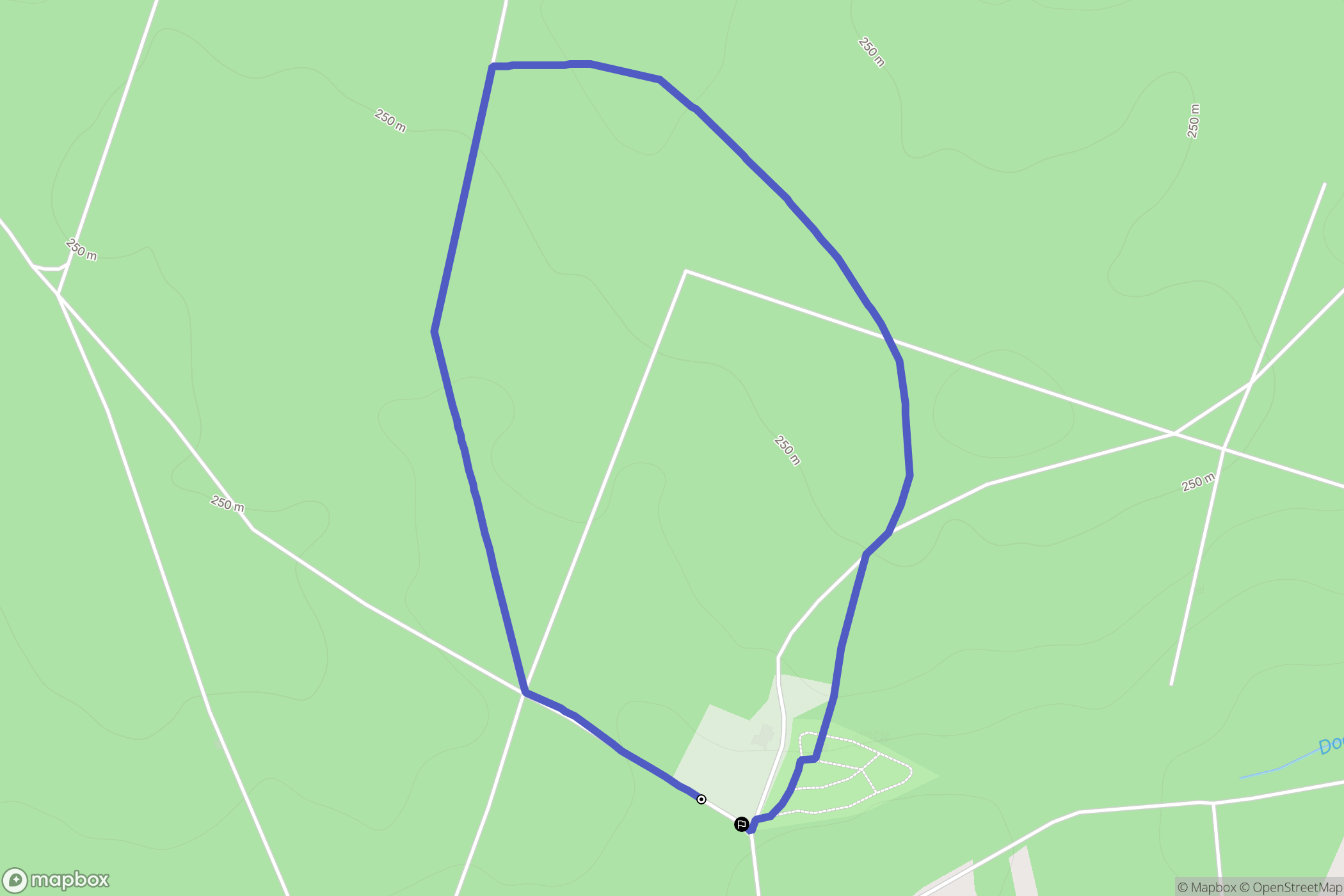 Sarralbe : carte du parcours de randonnée - France