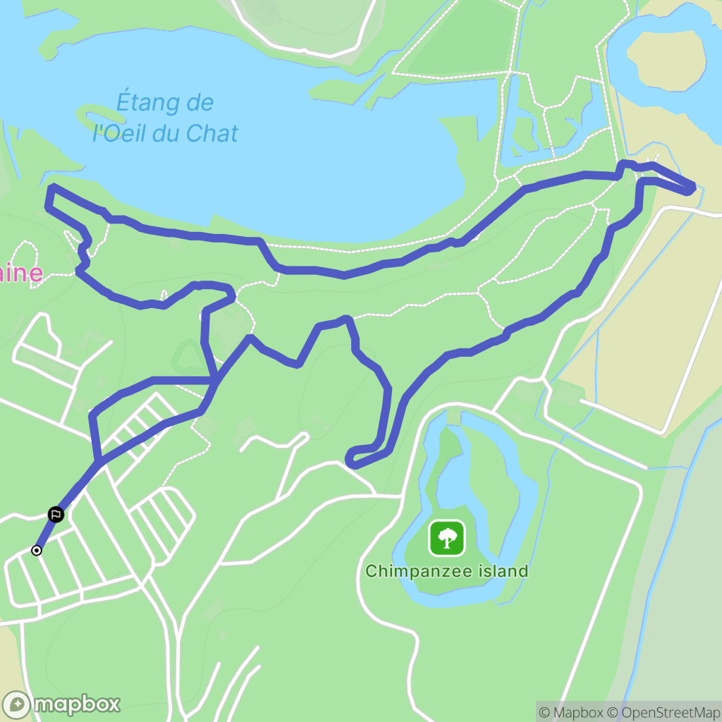 Sigean : carte du parcours de randonnée - France