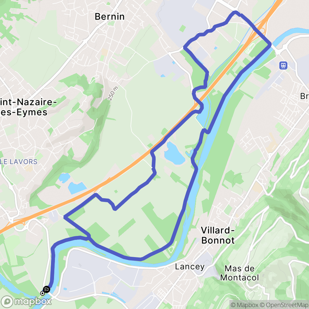 Le Versoud : carte du parcours de randonnée - France