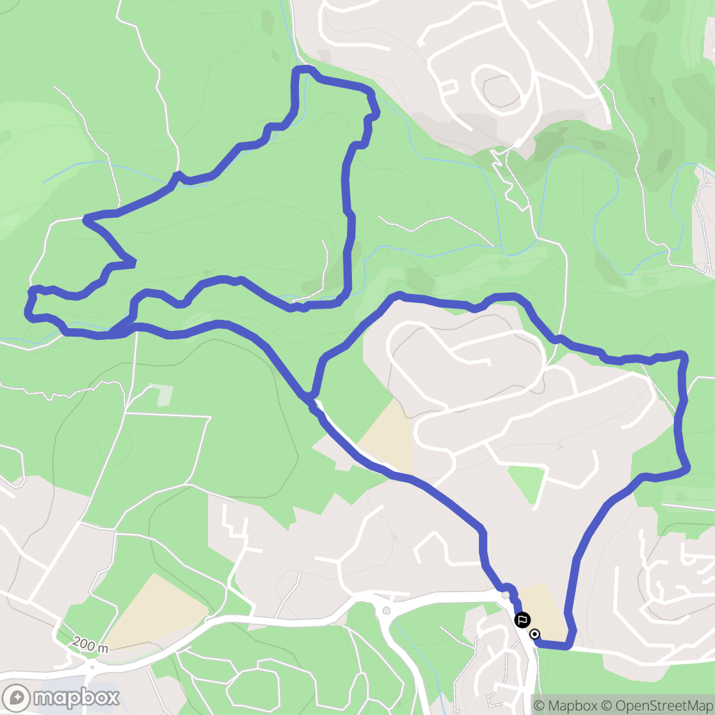 Valbonne : carte du parcours de randonnée - France