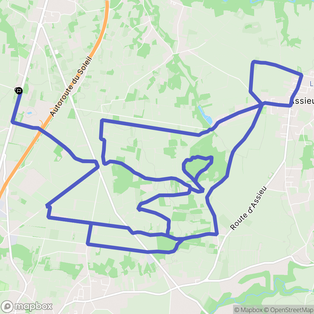 Clonas-sur-Varèze : carte du parcours de randonnée - France