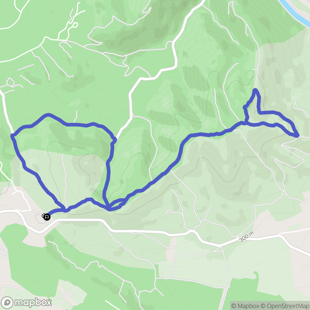 Rognes : carte du parcours de randonnée - France