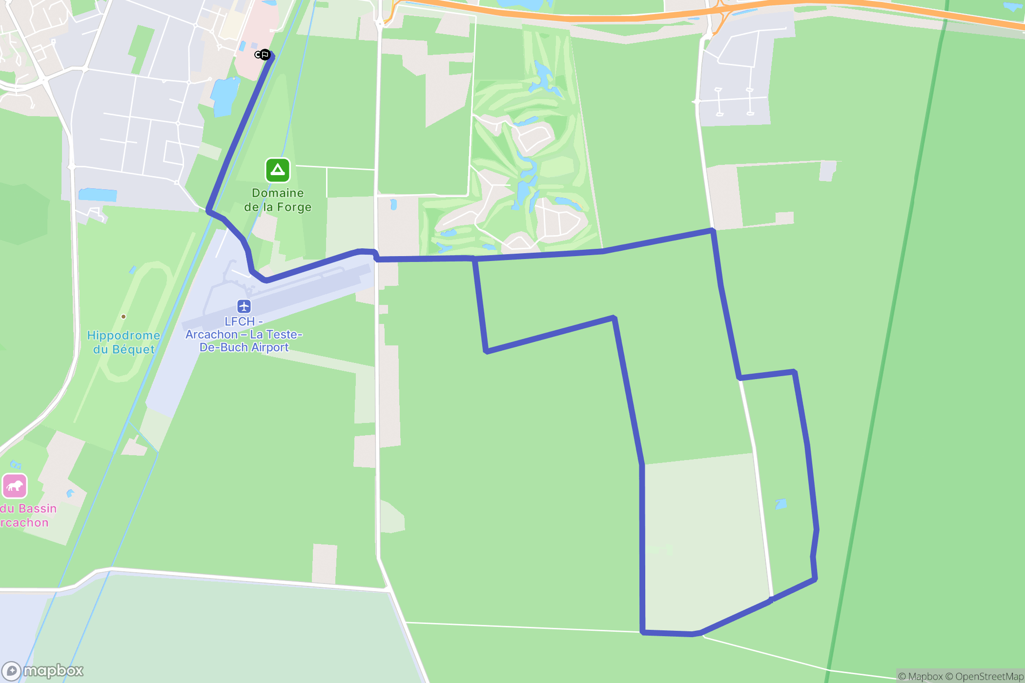 La Teste-de-Buch : carte du parcours de randonnée - France