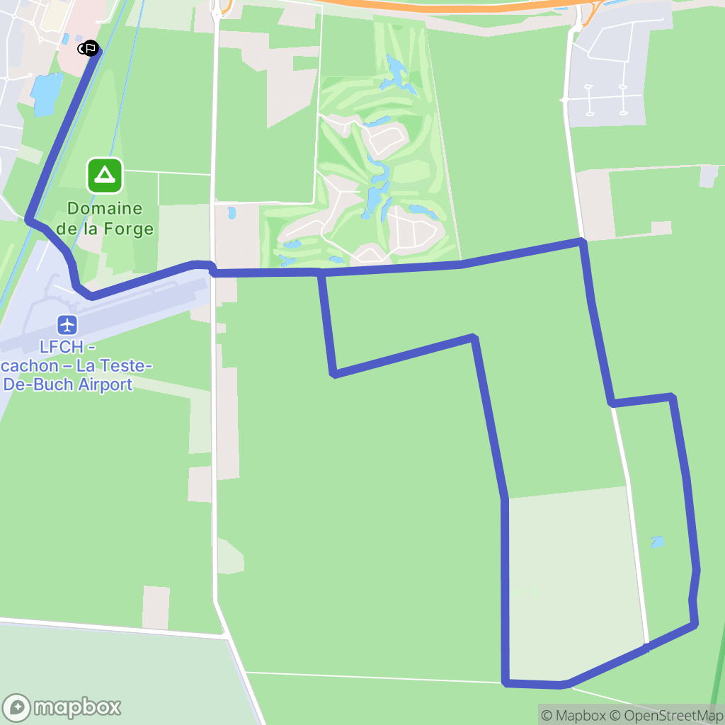 La Teste-de-Buch : carte du parcours de randonnée - France