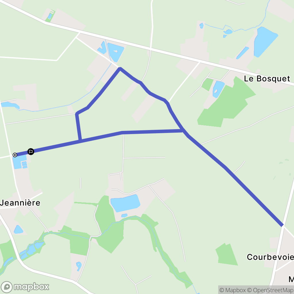 Nieul-le-Dolent : carte du parcours de randonnée - France