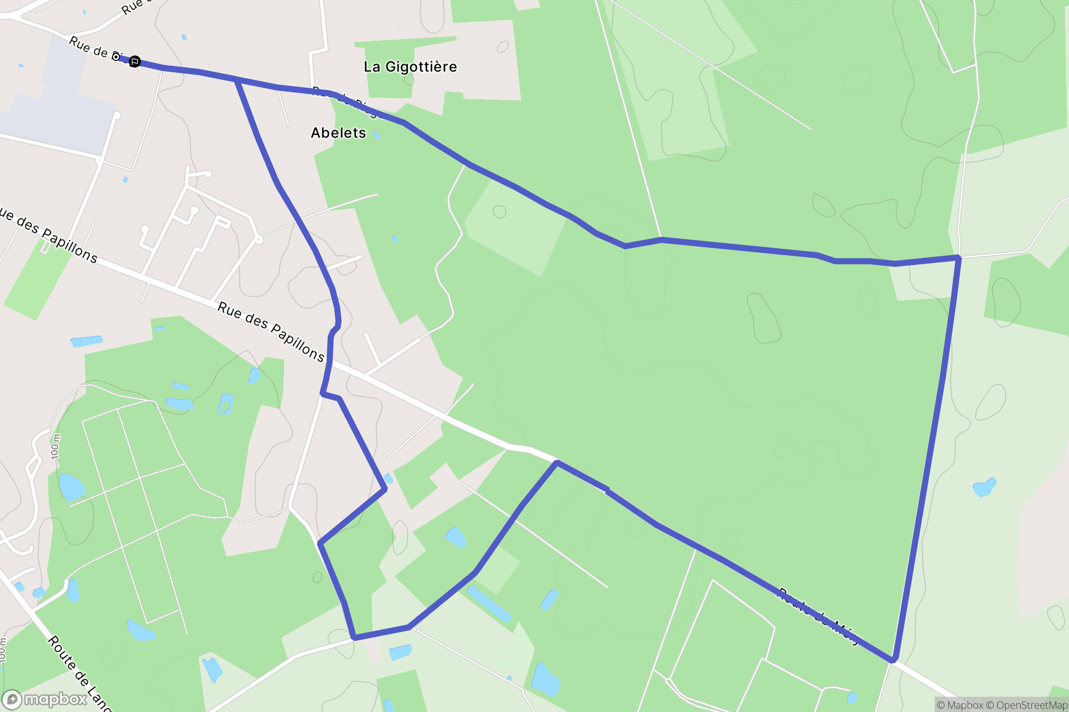 Romorantin-Lanthenay : carte du parcours de randonnée - France