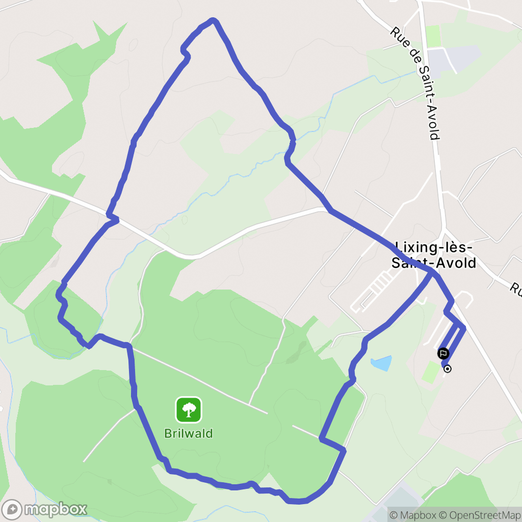 Lixing-lès-Saint-Avold : carte du parcours de randonnée - France