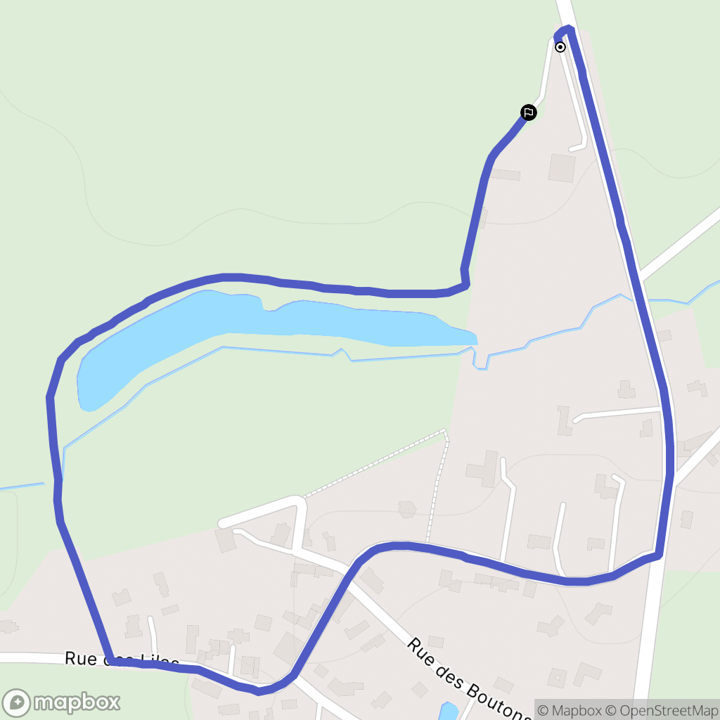 Saint-Hilaire-la-Forêt : carte du parcours de randonnée - France