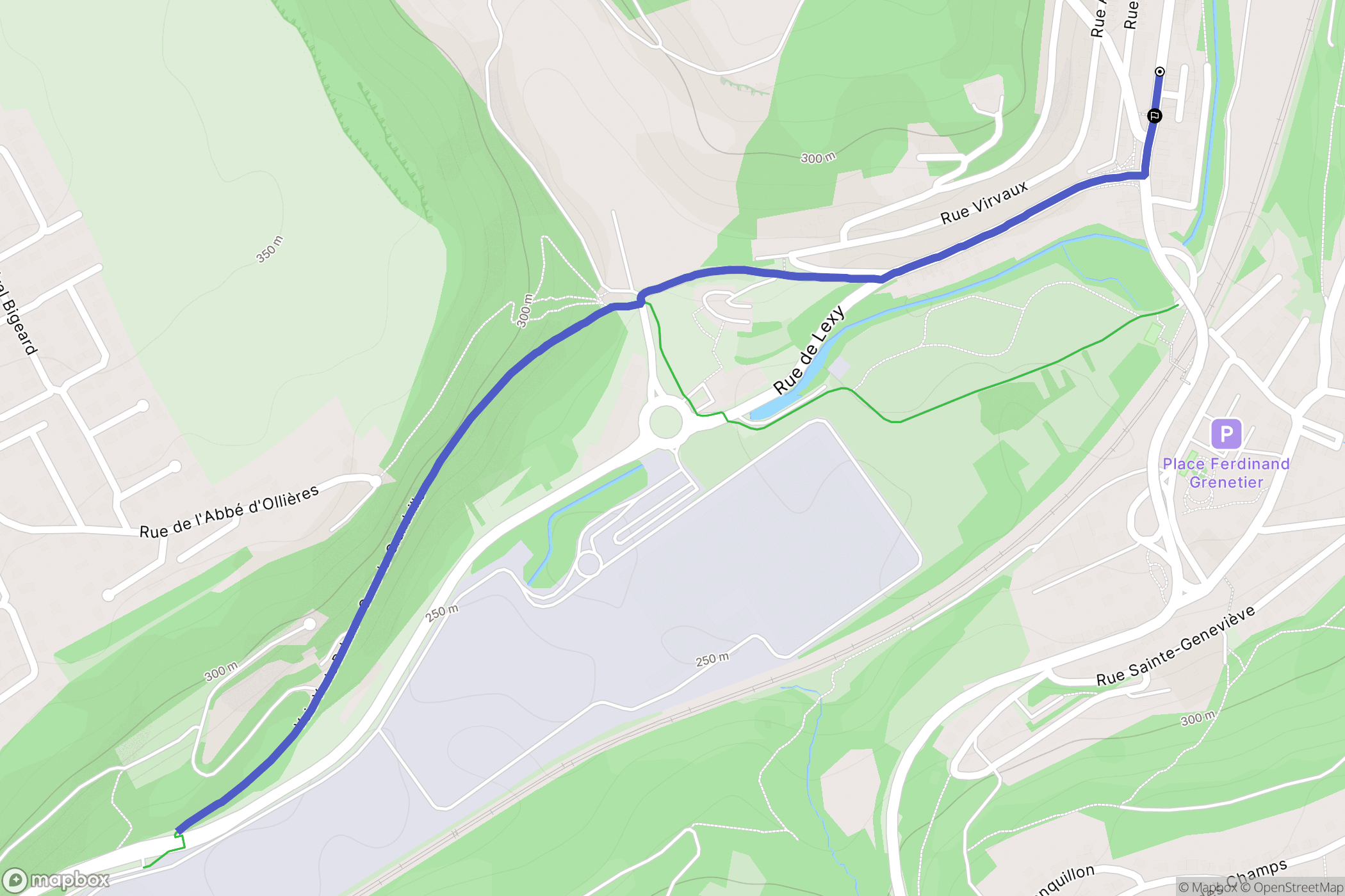 Réhon : carte du parcours de randonnée - France
