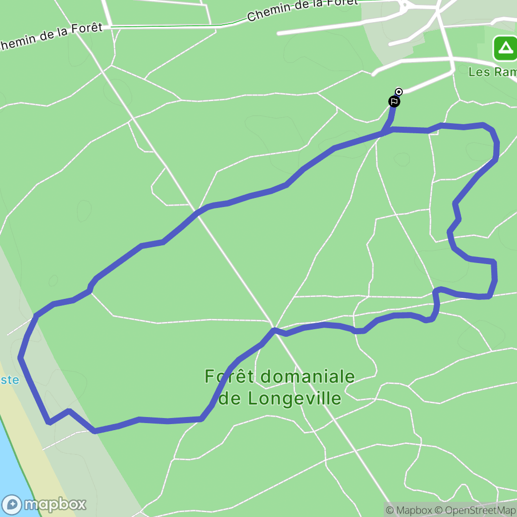 Longeville-sur-Mer : carte du parcours de randonnée - France