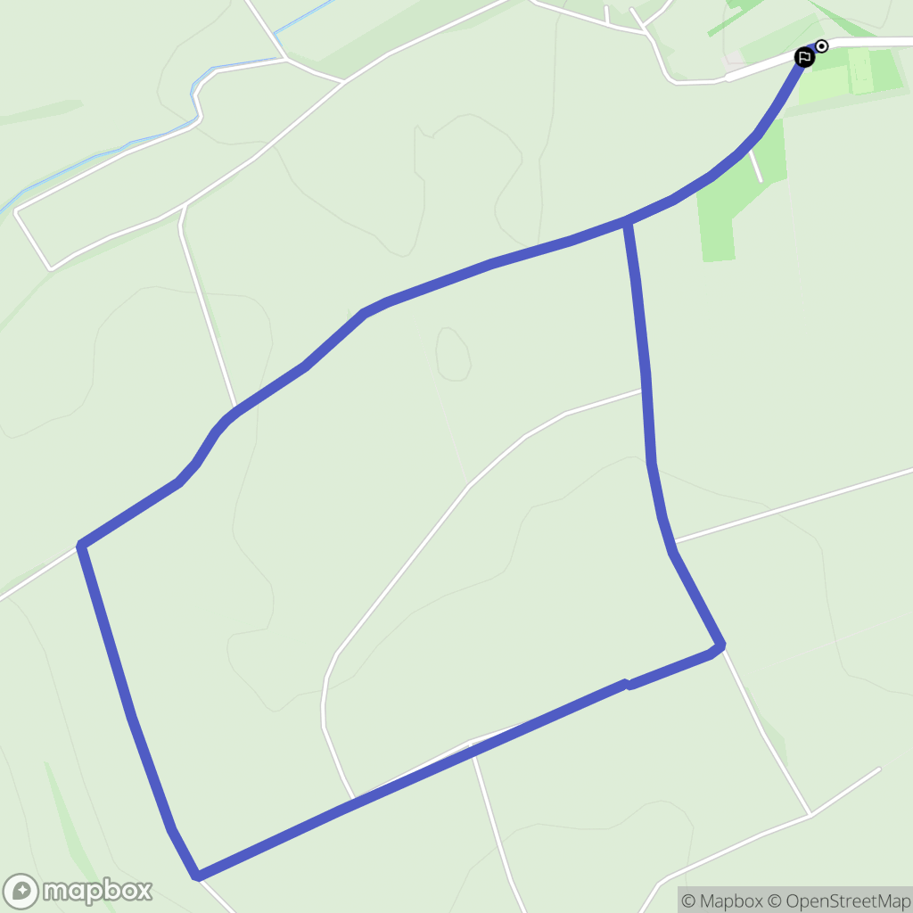 Chenières : carte du parcours de randonnée - France