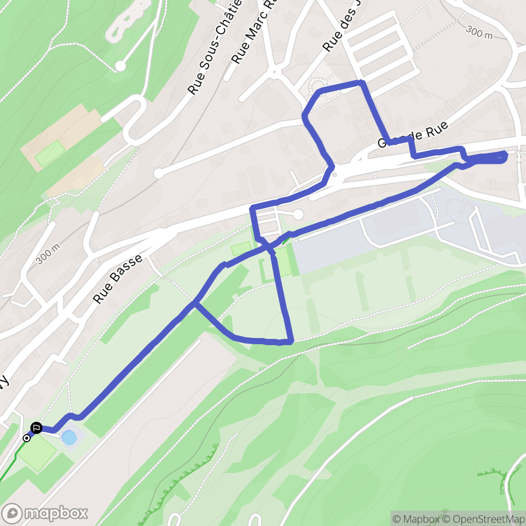 Saulnes, Longwy : carte du parcours de randonnée - France