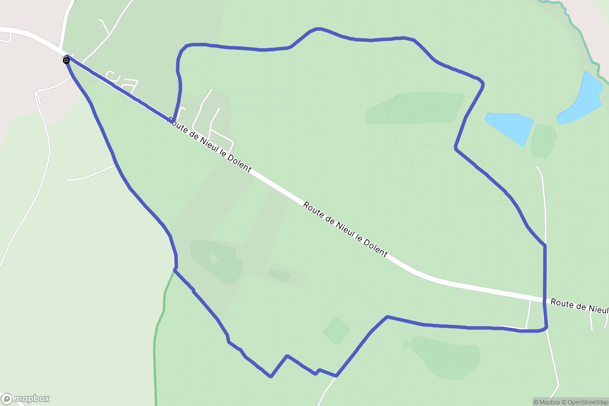 La Boissière-des-Landes : carte du parcours de randonnée - France
