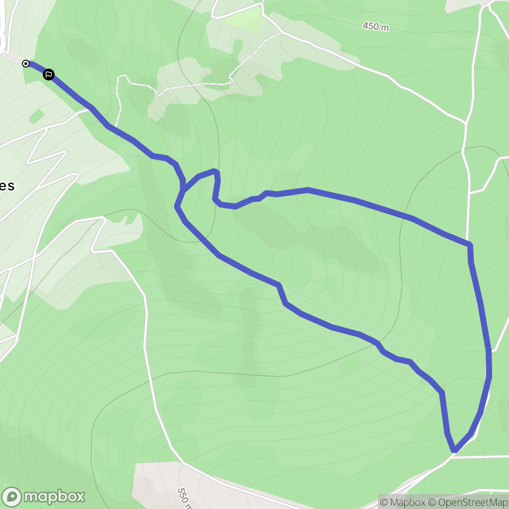 Quincié-en-Beaujolais : carte du parcours de randonnée - France