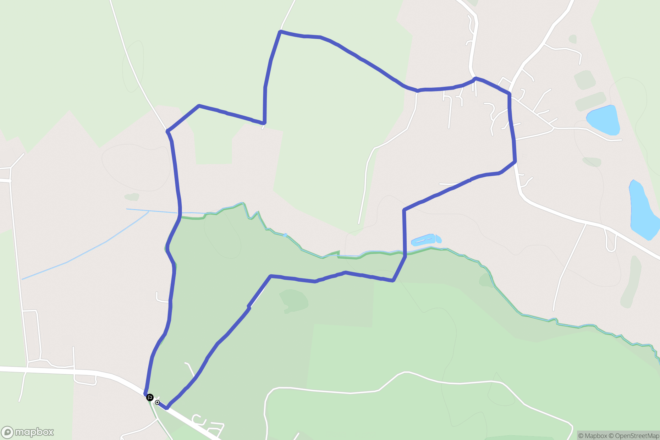 Saint-Vincent-sur-Graon : carte du parcours de randonnée - France