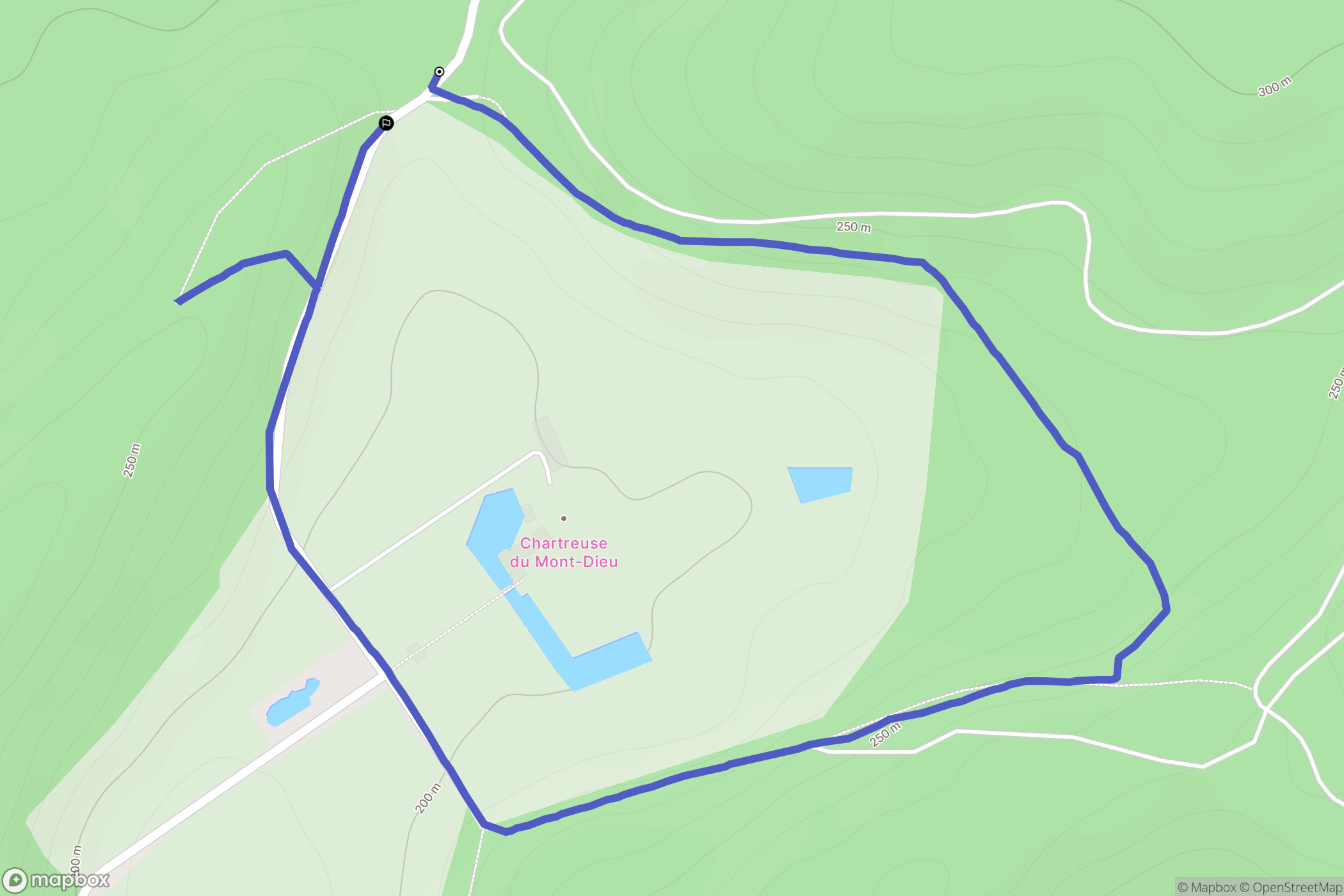Le Mont-Dieu: routekaart voor buitenactiviteiten - France