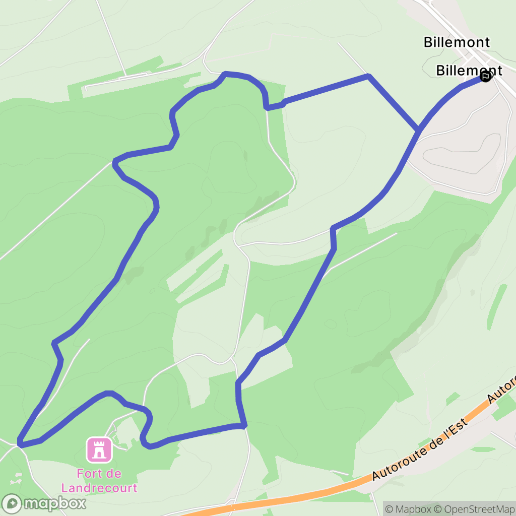 Dugny-sur-Meuse : carte du parcours de randonnée - France