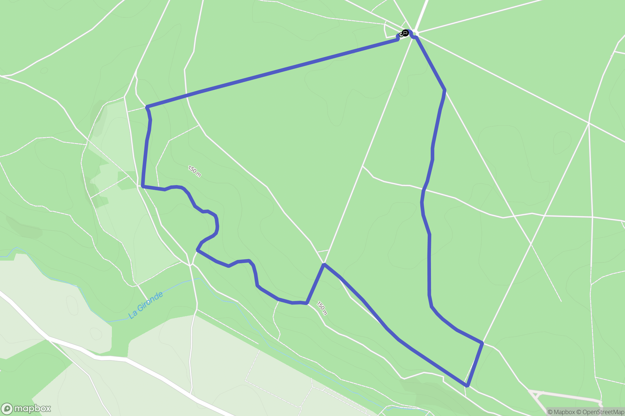 Dourdan : carte du parcours de randonnée - France