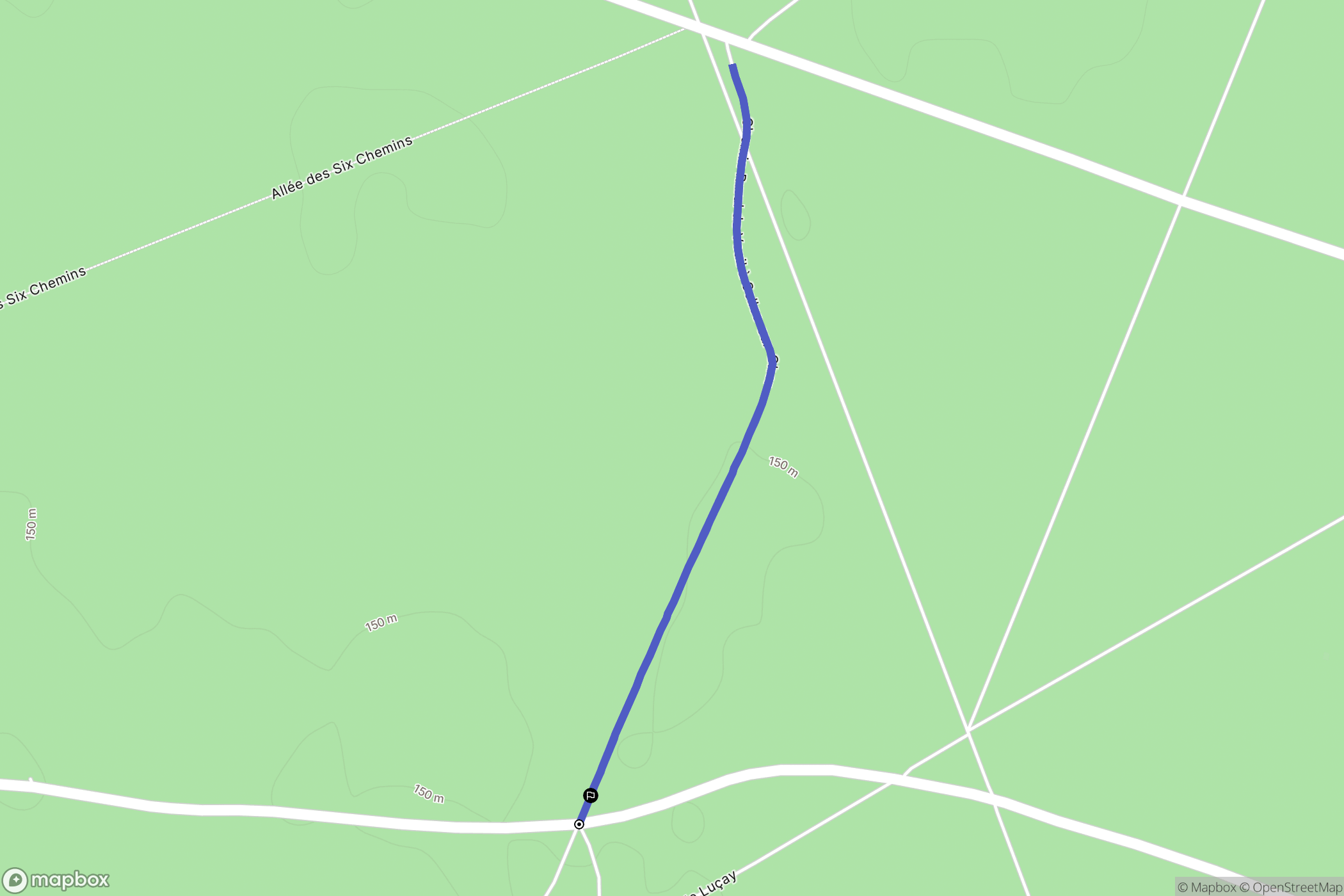 Valençay : carte du parcours de randonnée - France