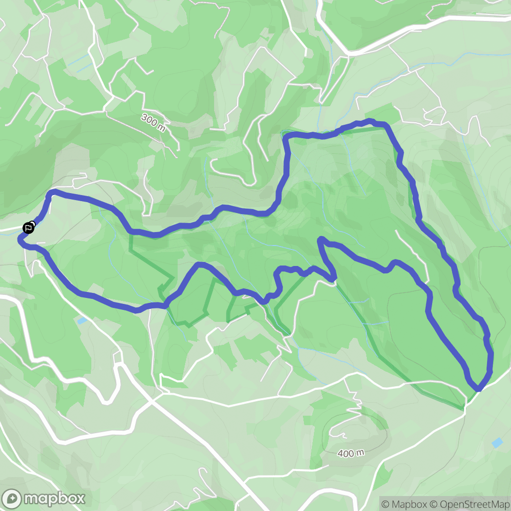 Venasque : carte du parcours de randonnée - France