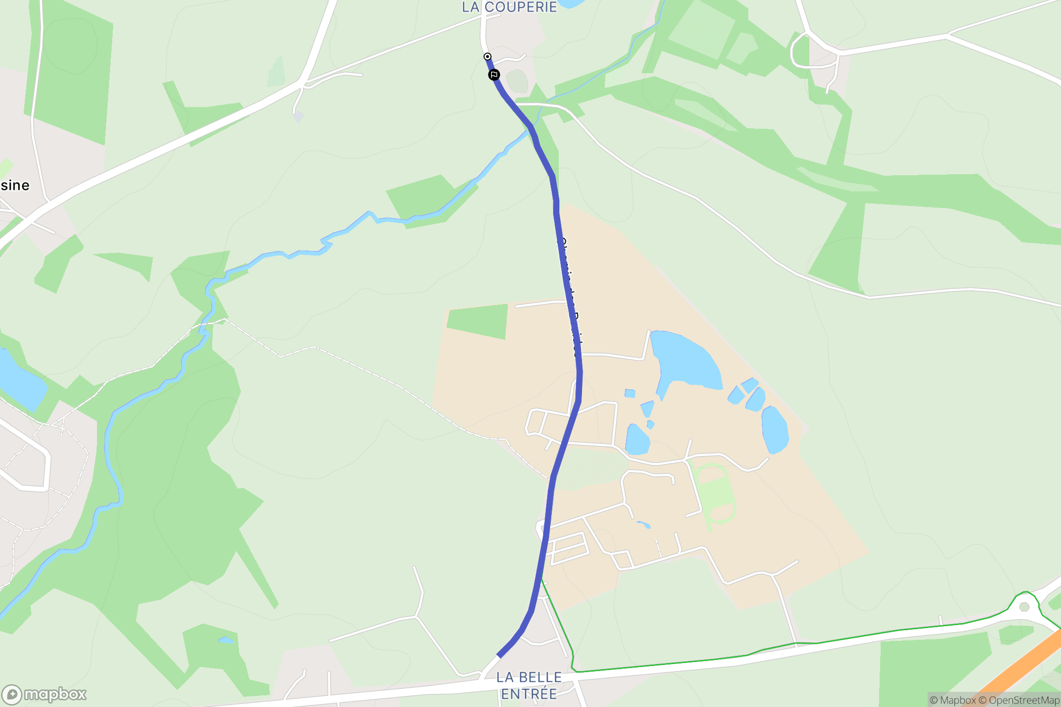 La Roche-sur-Yon : carte du parcours de randonnée - France