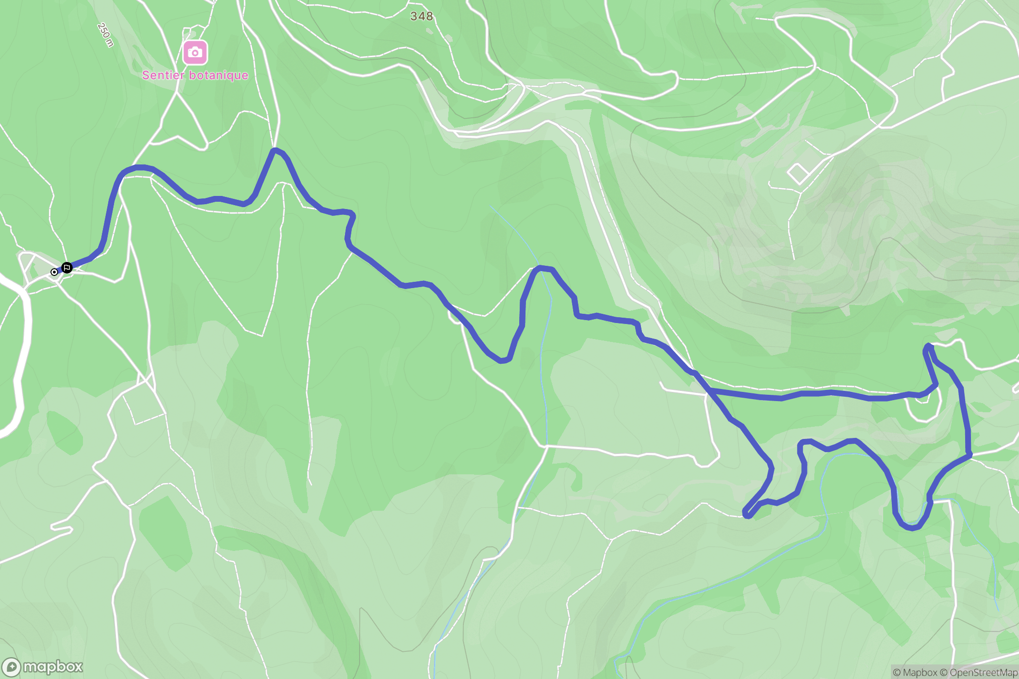 Saint-Rémy-de-Provence : carte du parcours de randonnée - France