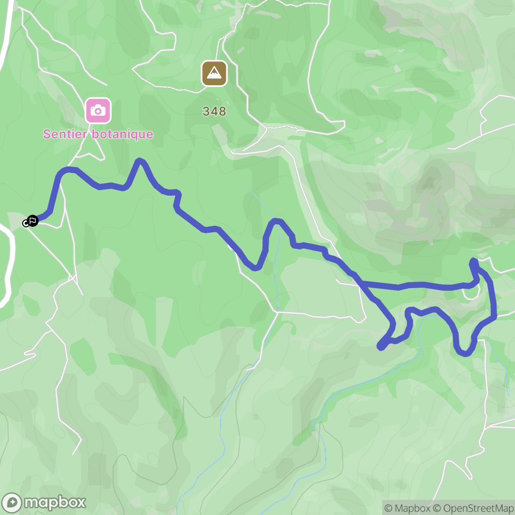 Saint-Rémy-de-Provence : carte du parcours de randonnée - France