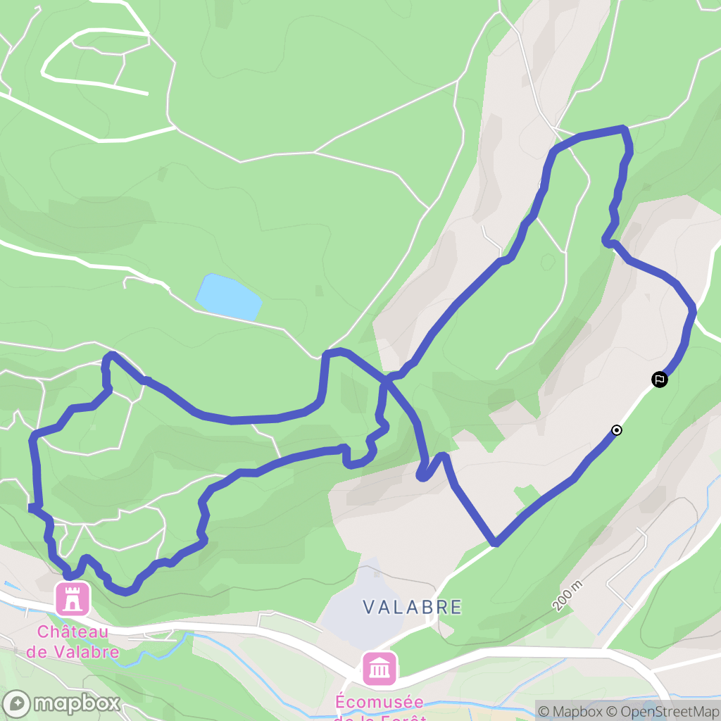 Gardanne : carte du parcours de randonnée - France
