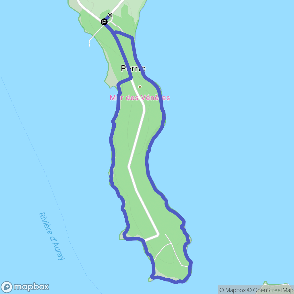 Baden : carte du parcours de randonnée - France