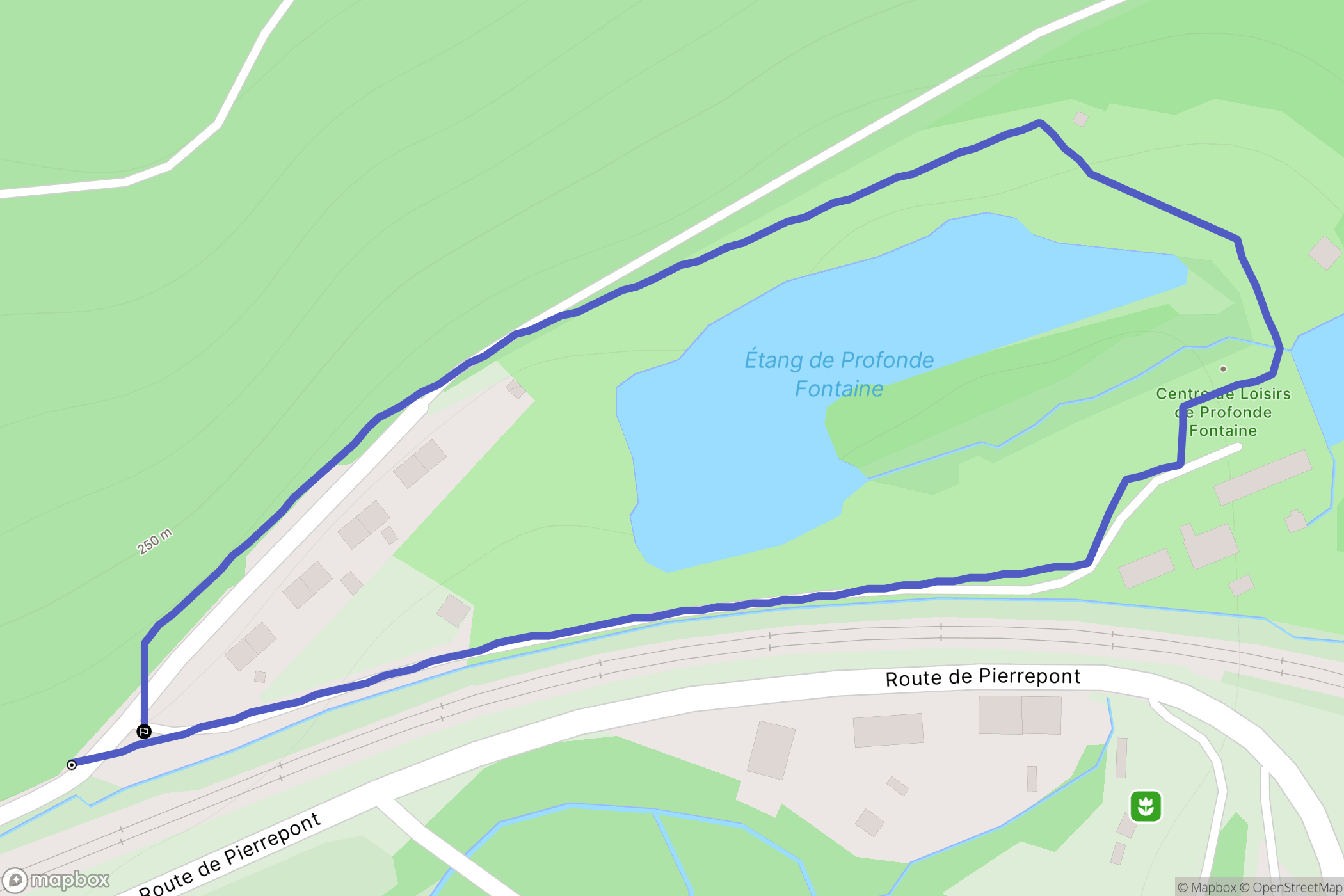 Longuyon : carte du parcours de randonnée - France