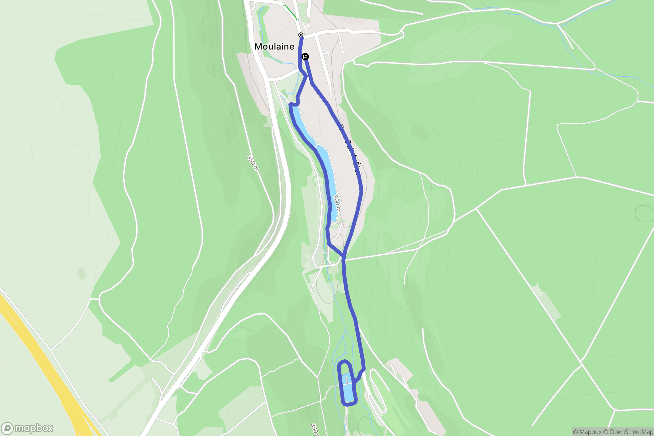 Haucourt-Moulaine : carte du parcours de randonnée - France