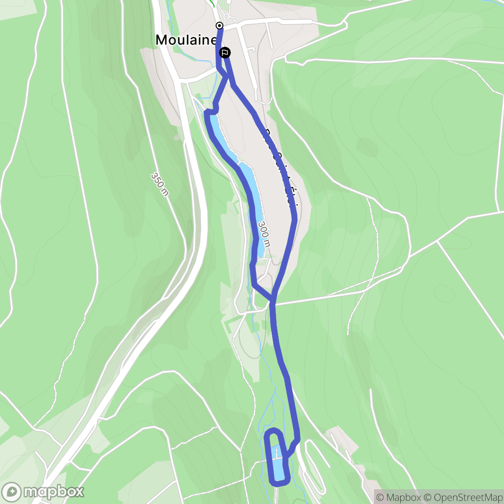 Haucourt-Moulaine : carte du parcours de randonnée - France